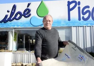 Iloé invente la piscine écologique en caoutchouc recyclé