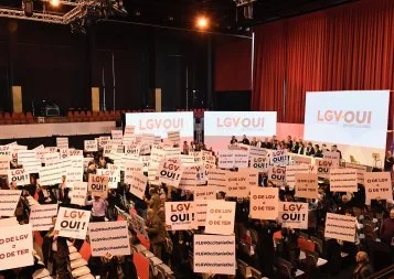 Perpignan a accueilli la deuxième journée de mobilisation en faveur des LGV d'Occitanie