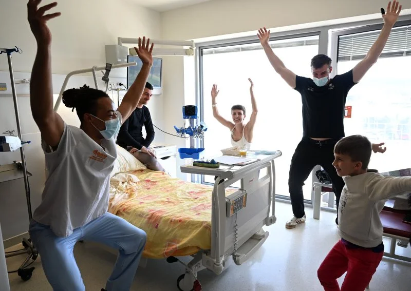 Les Rouge et Noir au soutien des patients l'Oncopole